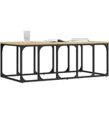 VidaXL Salontafel 100x50x35,5 cm bewerkt hout sonoma eikenkleurig