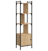 VidaXL Boekenkast met deur 44,5x30x154,5 cm hout sonoma eikenkleurig