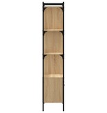 VidaXL Boekenkast met deur 44,5x30x154,5 cm hout sonoma eikenkleurig