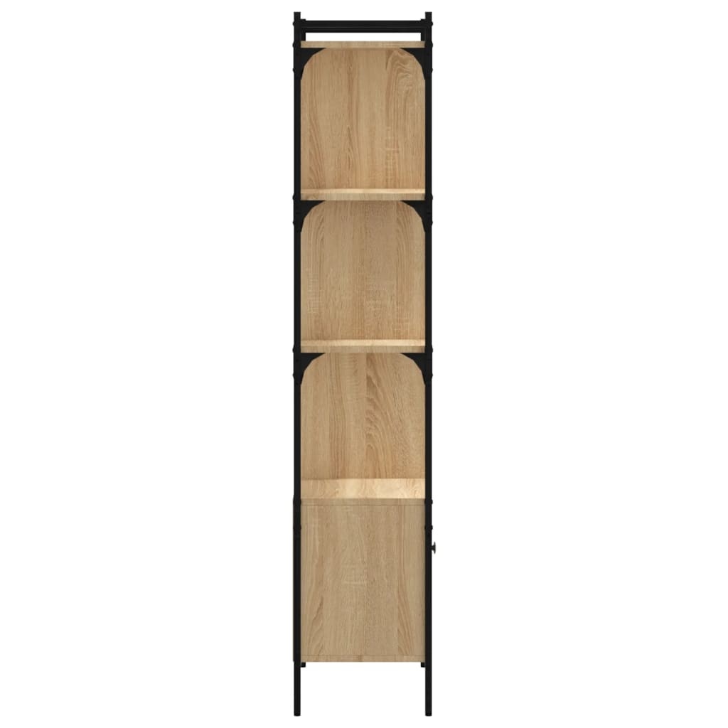 VidaXL Boekenkast met deur 44,5x30x154,5 cm hout sonoma eikenkleurig