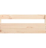 VidaXL Wandschoenenrekken 2 st 59x9x23 cm massief grenenhout