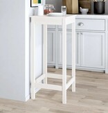 VidaXL Bartafel 50x50x110 cm massief grenenhout wit