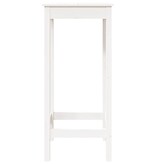 VidaXL Bartafel 50x50x110 cm massief grenenhout wit