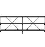 VidaXL Wandtafel 200x30x75 cm bewerkt hout en ijzer zwart