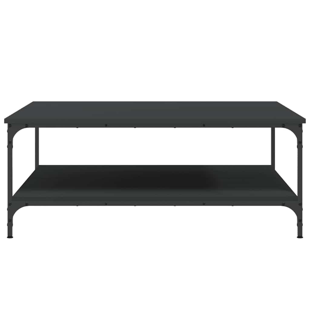 VidaXL Salontafel 100x100x40 cm bewerkt hout zwart