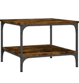 VidaXL Salontafel 55x55x40 cm bewerkt hout gerookt eikenkleurig