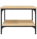 VidaXL Salontafel 55x55x40 cm bewerkt hout sonoma eikenkleurig