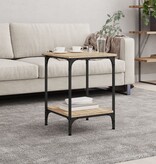 VidaXL Salontafel 40x40x55 cm bewerkt hout sonoma eikenkleurig