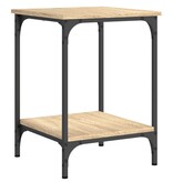 VidaXL Salontafel 40x40x55 cm bewerkt hout sonoma eikenkleurig