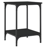 VidaXL Salontafel 40x40x55 cm bewerkt hout zwart