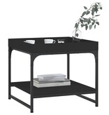 VidaXL Salontafel 49,5x49,5x45 cm bewerkt hout zwart