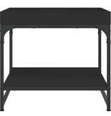 VidaXL Salontafel 49,5x49,5x45 cm bewerkt hout zwart