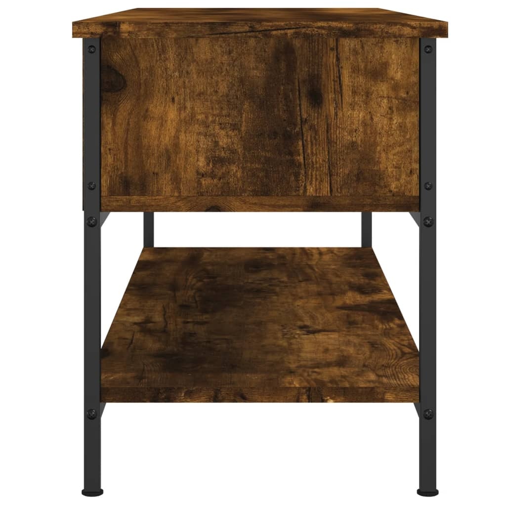 VidaXL Tv-meubel 100x35x45 cm bewerkt hout gerookt eikenkleurig