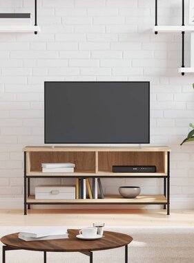 VidaXL Tv-meubel 100x35x45 cm bewerkt hout sonoma eikenkleurig