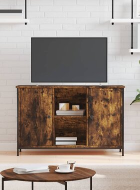VidaXL Tv-meubel 100x35x65 cm bewerkt hout gerookt eikenkleurig