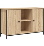VidaXL Tv-meubel 100x35x65 cm bewerkt hout sonoma eikenkleurig