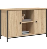 VidaXL Tv-meubel 100x35x65 cm bewerkt hout sonoma eikenkleurig