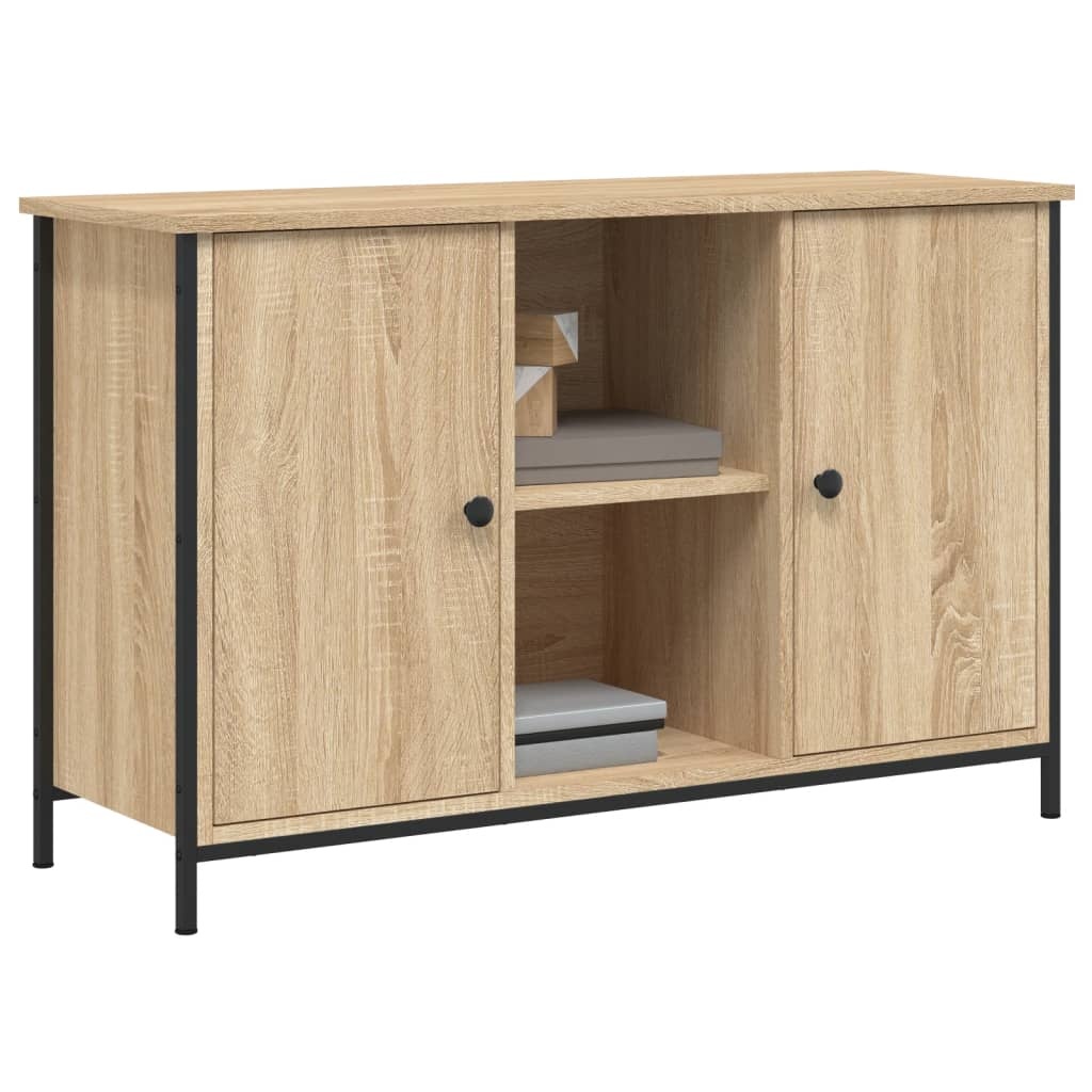 VidaXL Tv-meubel 100x35x65 cm bewerkt hout sonoma eikenkleurig