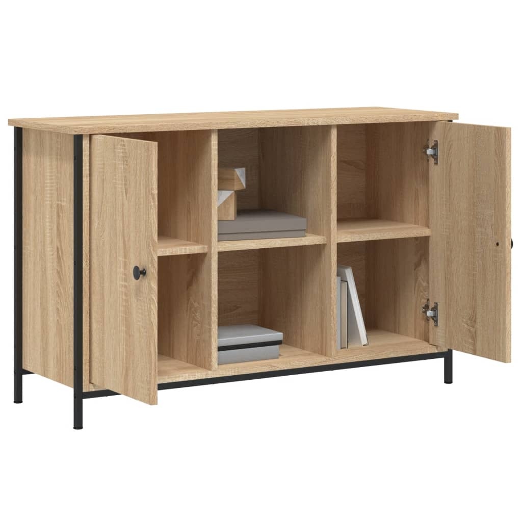 VidaXL Tv-meubel 100x35x65 cm bewerkt hout sonoma eikenkleurig