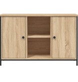 VidaXL Tv-meubel 100x35x65 cm bewerkt hout sonoma eikenkleurig