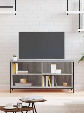 VidaXL Tv-meubel 100x40x50 cm bewerkt hout grijs sonoma eikenkleurig