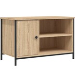VidaXL Tv-meubel 80x40x50 cm bewerkt hout sonoma eikenkleurig
