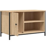 VidaXL Tv-meubel 80x40x50 cm bewerkt hout sonoma eikenkleurig