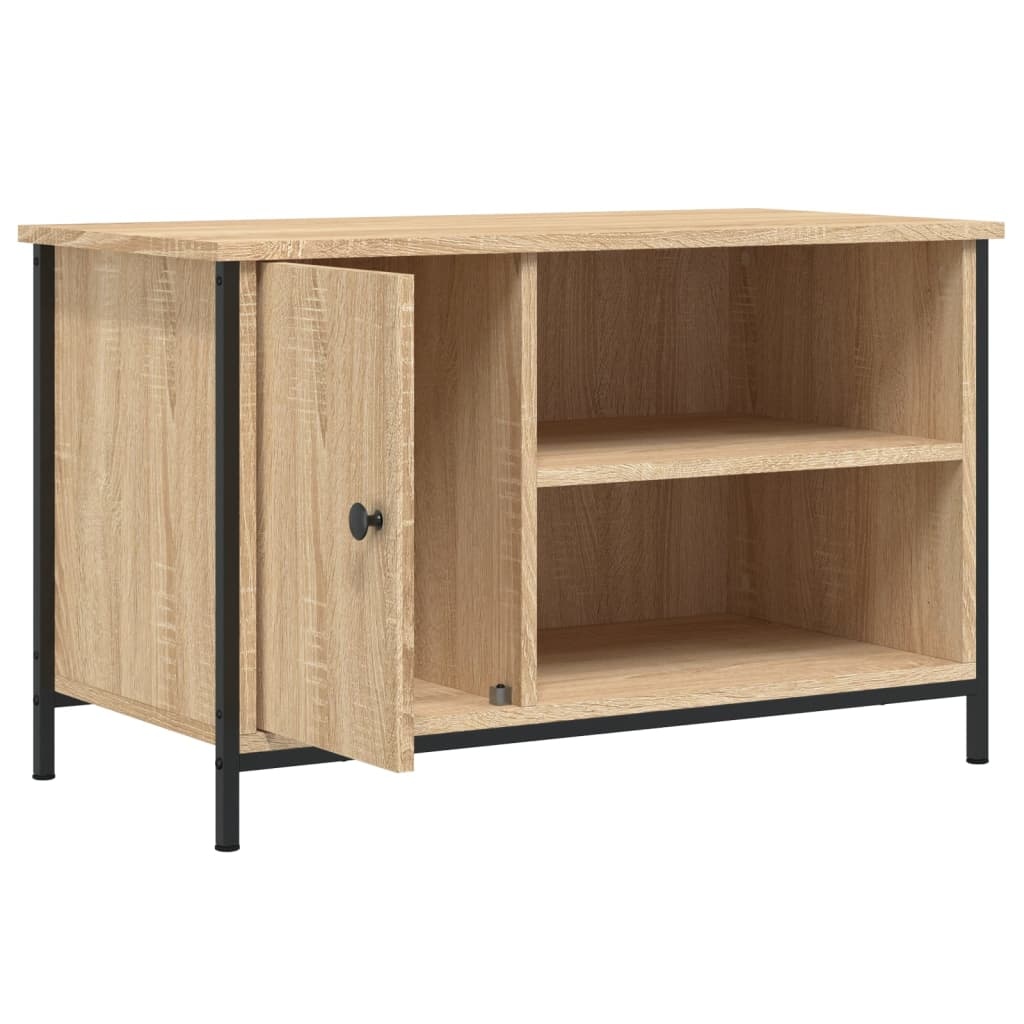 VidaXL Tv-meubel 80x40x50 cm bewerkt hout sonoma eikenkleurig
