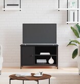 VidaXL Tv-meubel 80x40x50 cm bewerkt hout zwart