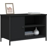 VidaXL Tv-meubel 80x40x50 cm bewerkt hout zwart