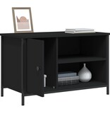 VidaXL Tv-meubel 80x40x50 cm bewerkt hout zwart