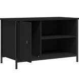 VidaXL Tv-meubel 80x40x50 cm bewerkt hout zwart