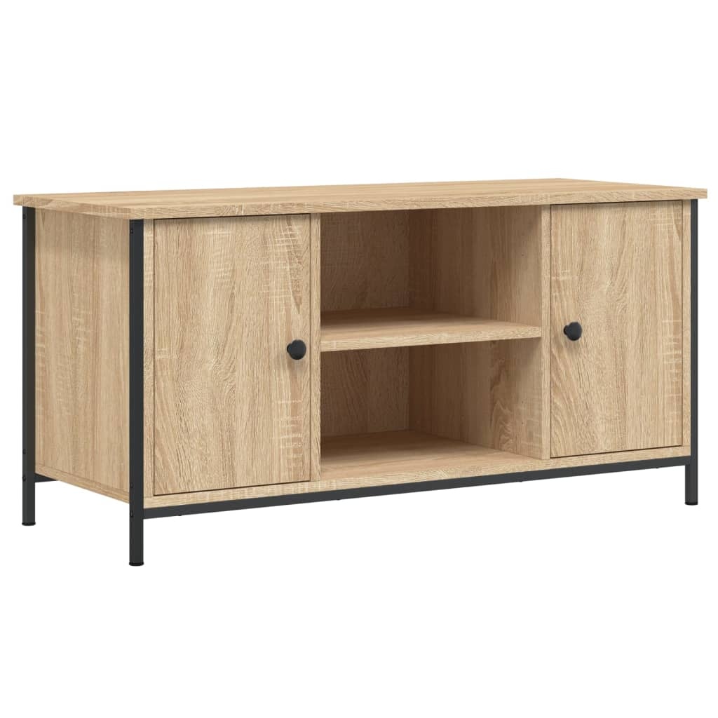 VidaXL Tv-meubel 100x40x50 cm bewerkt hout sonoma eikenkleurig
