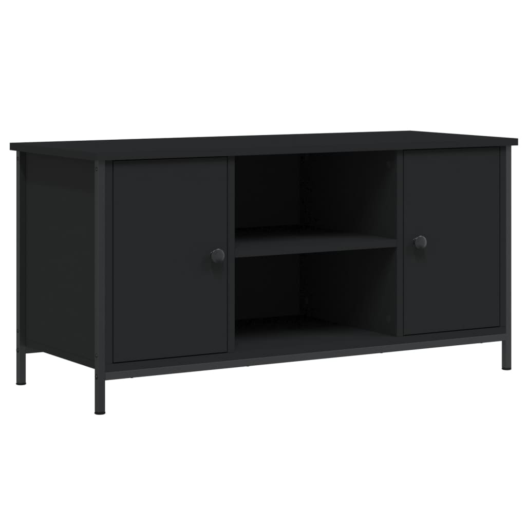 VidaXL Tv-meubel 100x40x50 cm bewerkt hout zwart