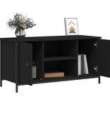 VidaXL Tv-meubel 100x40x50 cm bewerkt hout zwart