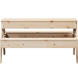 VidaXL Picknicktafel met zandbak voor kinderen massief grenenhout