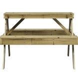 VidaXL Picknicktafel 105x134x75 cm geïmpregneerd grenenhout