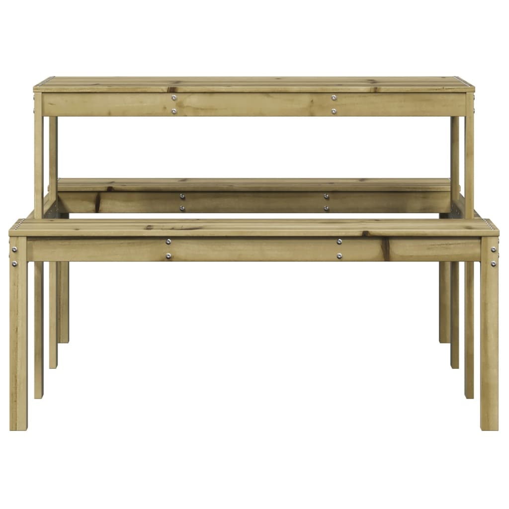 VidaXL Picknicktafel 110x134x75 cm geïmpregneerd grenenhout