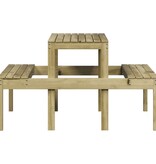 VidaXL Picknicktafel 110x134x75 cm geïmpregneerd grenenhout