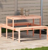 VidaXL Picknicktafel 110x134x75 cm massief douglashout