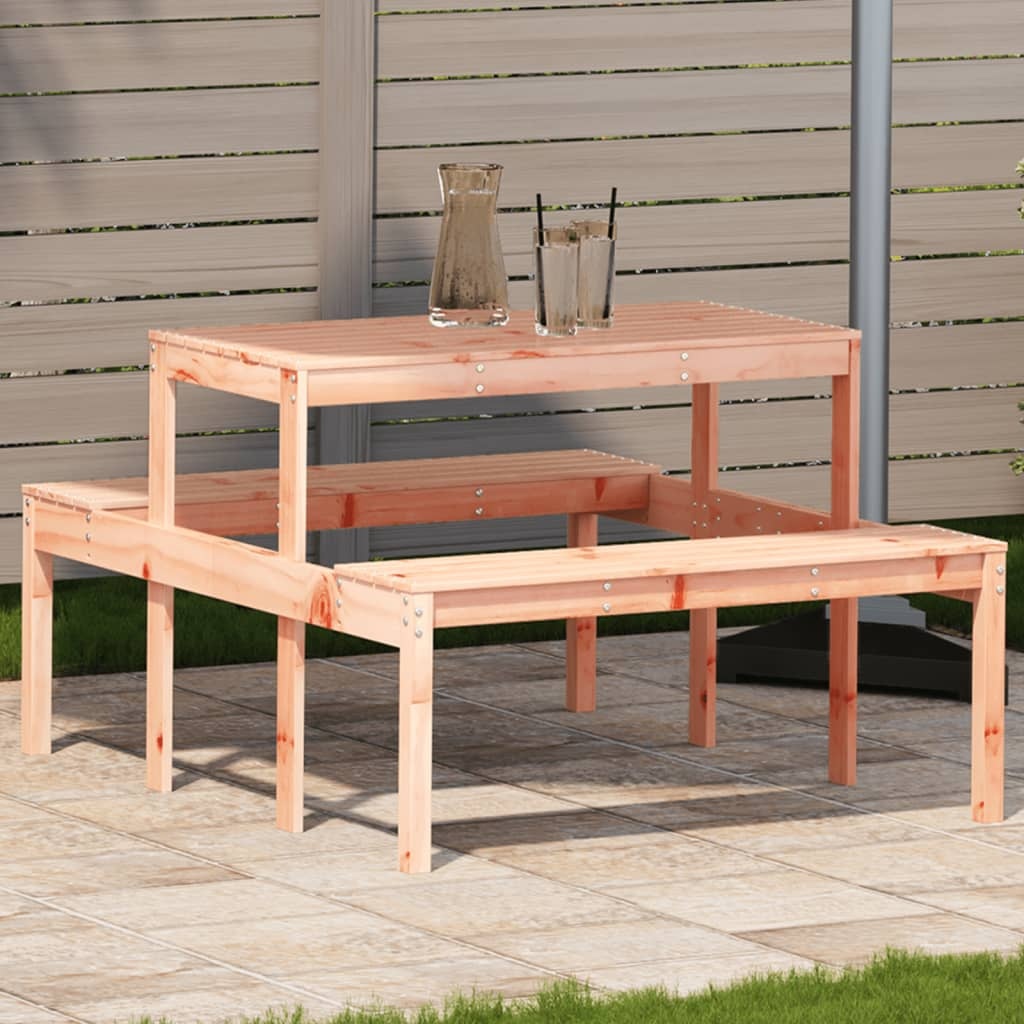 VidaXL Picknicktafel 110x134x75 cm massief douglashout