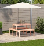 VidaXL Picknicktafel 110x134x75 cm massief douglashout