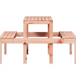 VidaXL Picknicktafel 110x134x75 cm massief douglashout