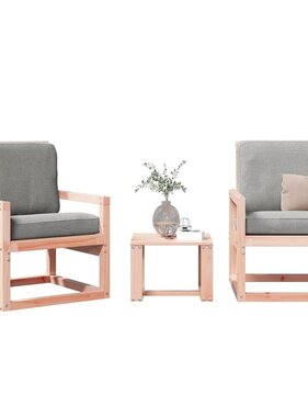 VidaXL 3-delige Loungeset massief douglashout