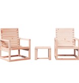 VidaXL 3-delige Loungeset massief douglashout