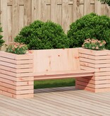 VidaXL Bankje met plantenbakken 167,5x60x65 cm massief douglashout