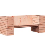 VidaXL Bankje met plantenbakken 167,5x60x65 cm massief douglashout