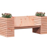 VidaXL Bankje met plantenbakken 167,5x60x65 cm massief douglashout