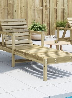 VidaXL Ligstoel 199,5x62x55 cm geïmpregneerd grenenhout
