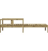 VidaXL Ligstoel 199,5x62x55 cm geïmpregneerd grenenhout